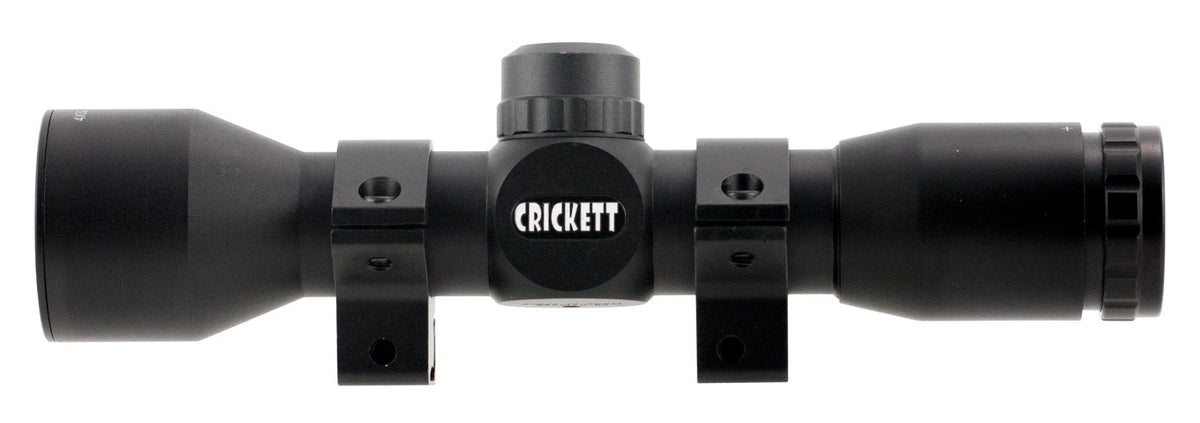 Crickett Quick Focus Black 4x32mm 1" Tube Mil-Dot Reticle Includes Rings for Rimfire Rifles