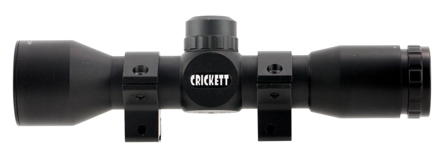 Crickett Quick Focus Black 4x32mm 1" Tube Mil-Dot Reticle Includes Rings for Rimfire Rifles