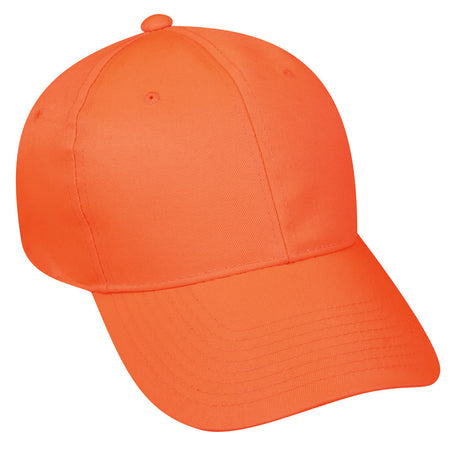 Outdoor Cap Blaze Orange 6 Panel Mid Profile Cap with Snap Closure