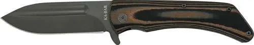 KA-BAR Mark 98 3.5 Inch Folder Clip Point Straight Edge Blade with G10 Multicolor Grips