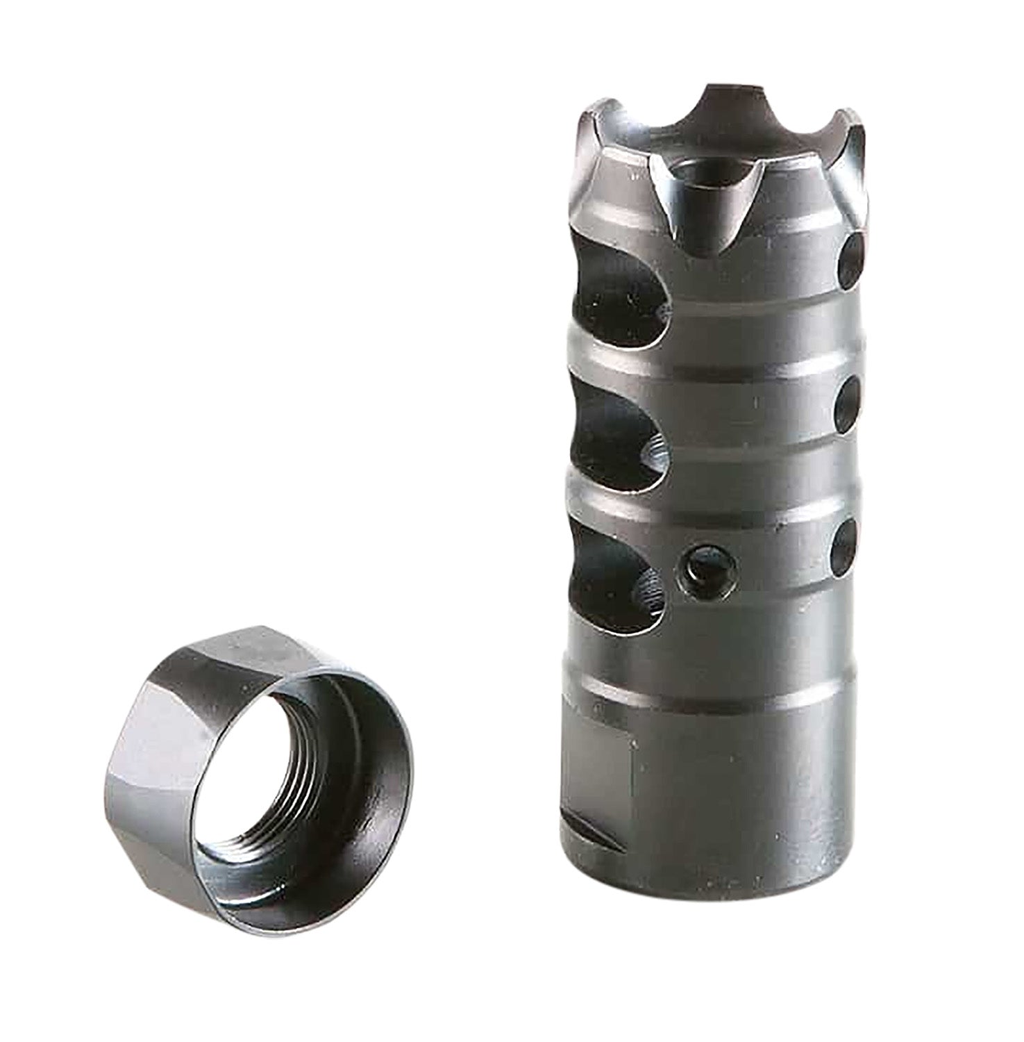 POF 00308 Triple Port Muzzle Brake 1/2x28 Black Nitride 223 Rem 5.56x45mm NATO