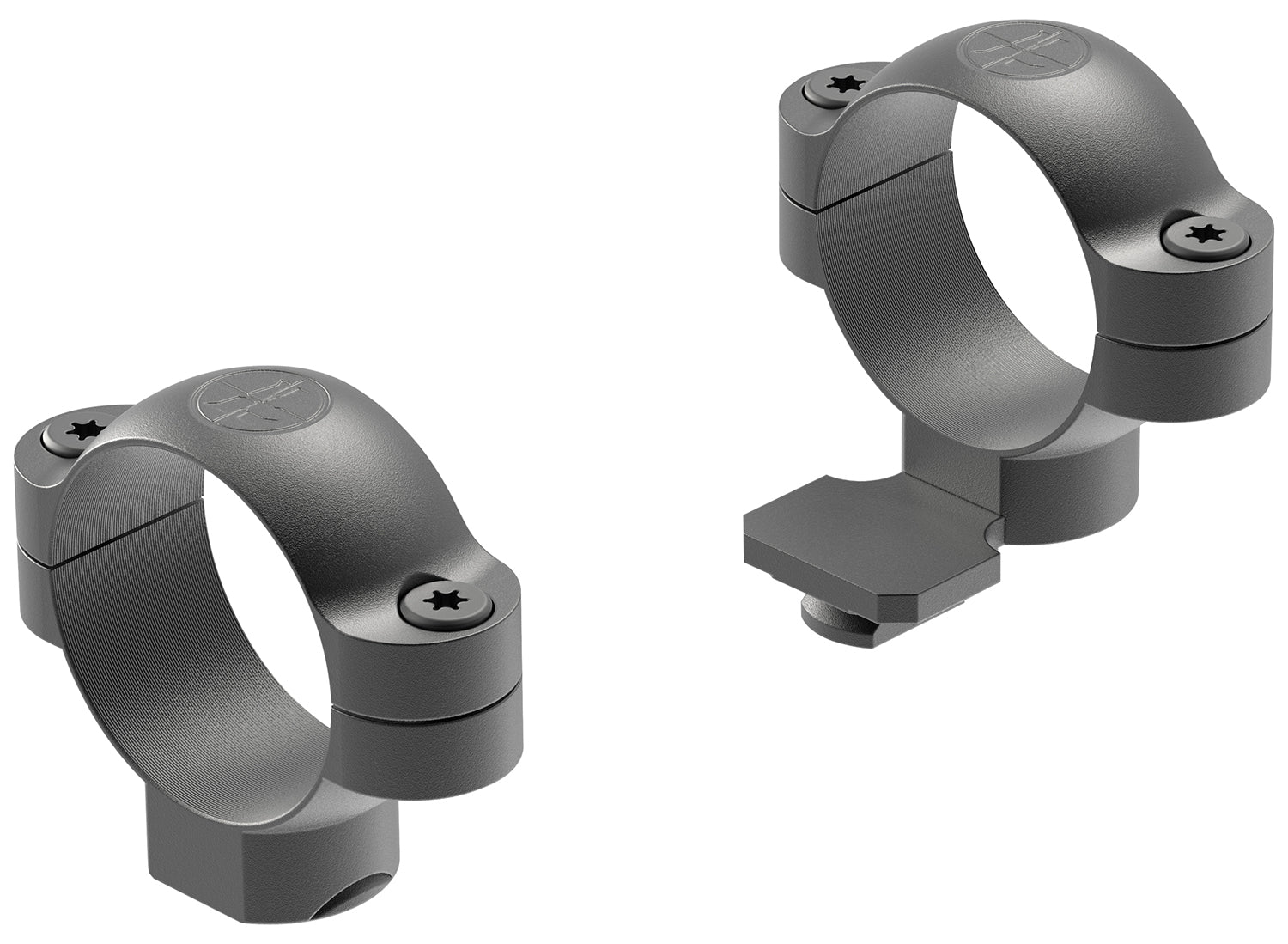 Leupold 51035 STD 30mm High Extended Matte Black Steel Ring Set