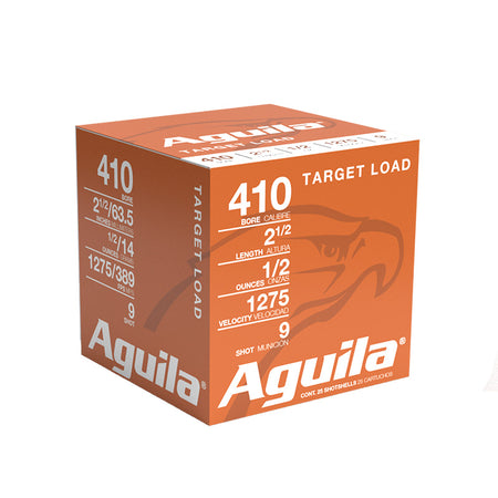 Aguila .410 Bore Shotgun Shells Sub-Gauge High Velocity #9 1/2 oz 2.5 in