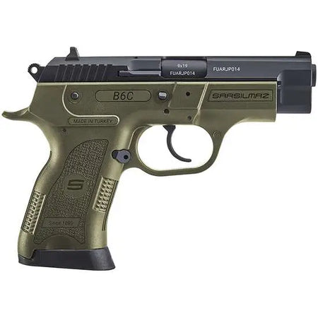 SAR USA B6C Compact 9mm Pistol, OD Green, 13-Round