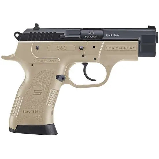 SAR USA B6C Compact 9mm Pistol, Flat Dark Earth, 13-Round