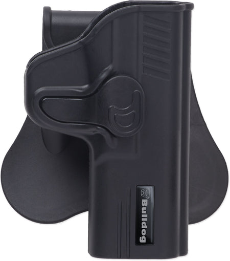 Bulldog RRHP Rapid Release OWB Black Polymer Paddle Holster Hi-Point 45/40 RH