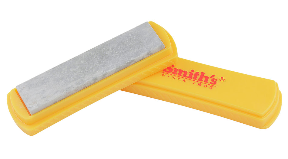 Smiths 50556 4" Arkansas Natural Hand Held Knife Sharpening Stone White/Yellow