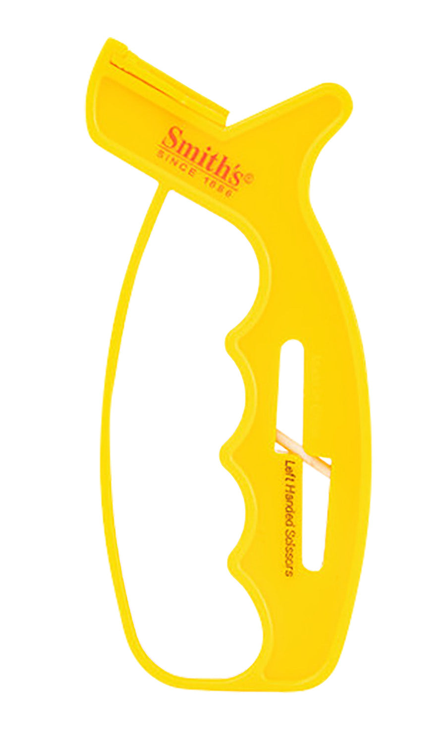 Smiths JIFFS Hand Held 10-Second Knife & Scissors Sharpener Carbide and Ceramic Yellow Plastic