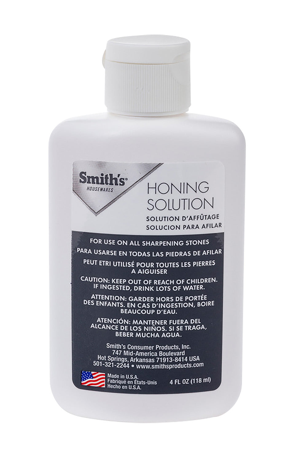 Smiths HON1 4-Ounce Honing Solution Lubricant for Arkansas and Diamond Sharpening Stones