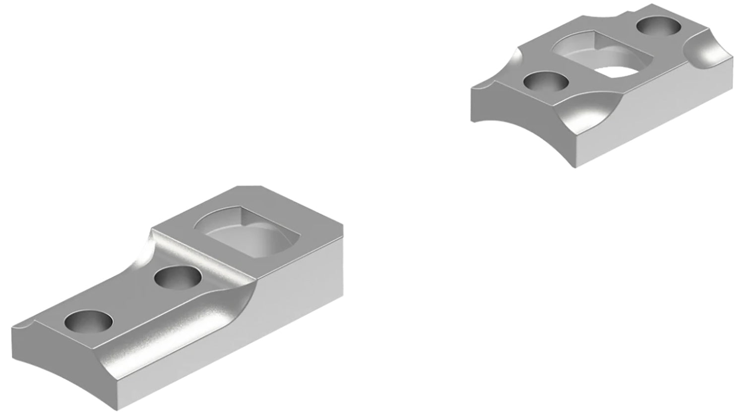 Leupold 51727 Remington 700 Dual Dovetail Base Set in Silver