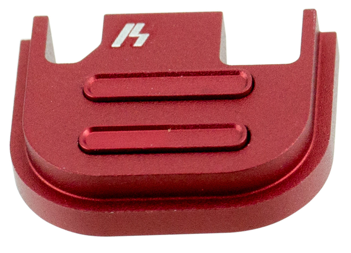 Strike Industries Glock Gen1-4 V2 Push-Button Slide Cover Plate Red Aluminum