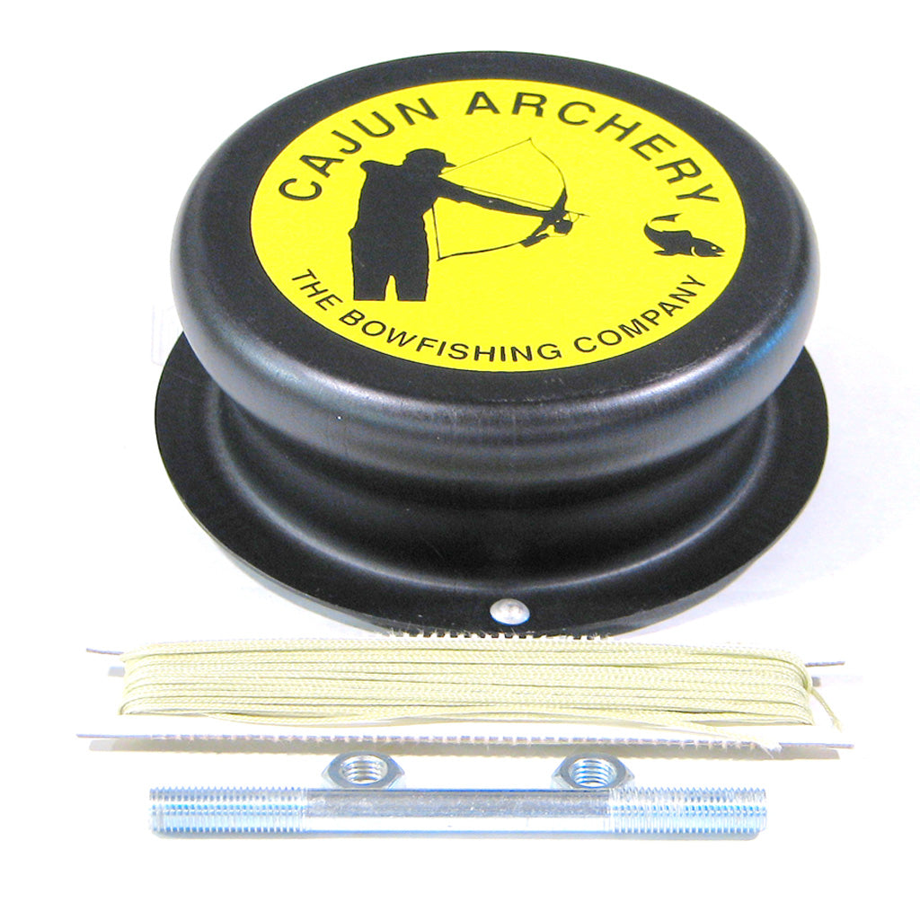 Cajun Drum Bowfishing Reel Aluminum 5 in. with 50 ft. Braided Line