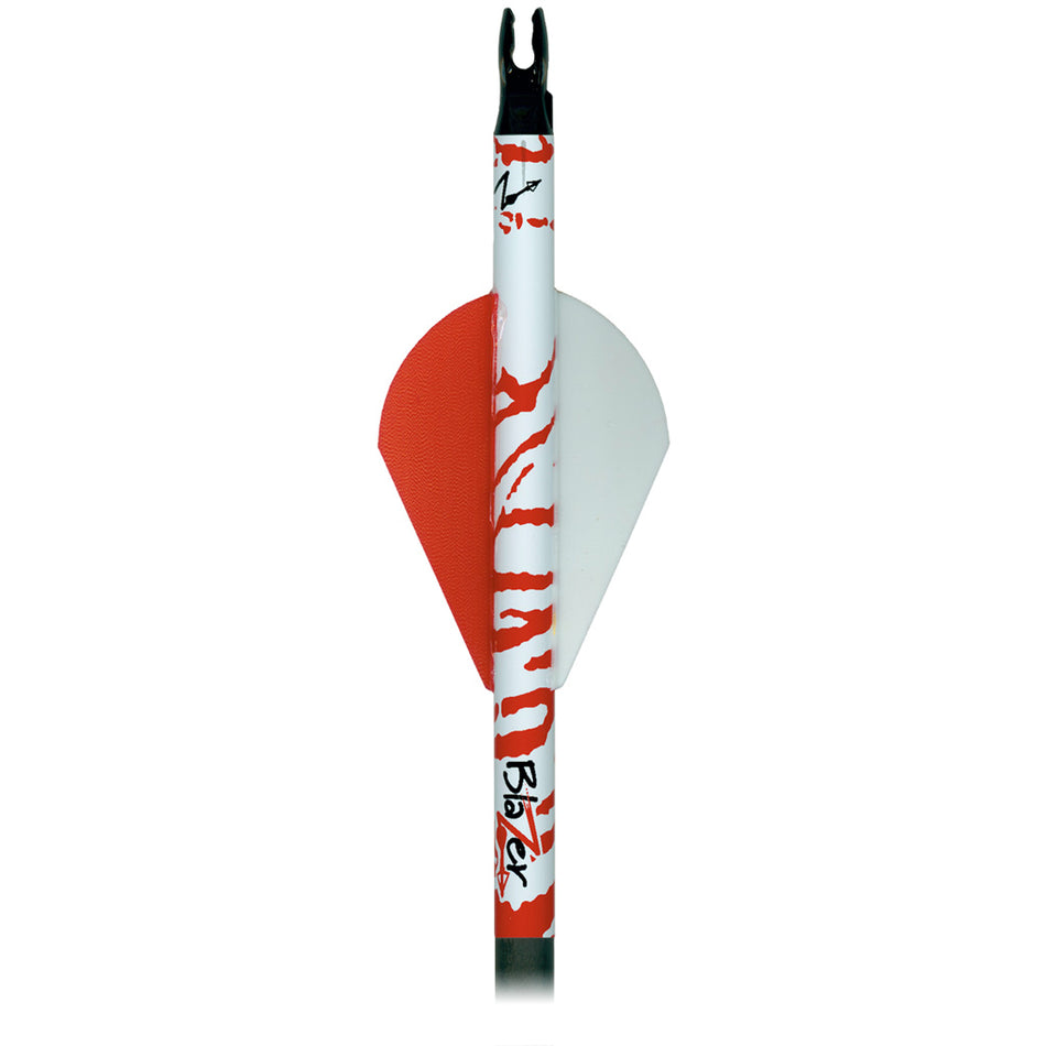 Bohning Blazer 4 in. Arrow Wraps White Red Tiger Pattern 13 Pack
