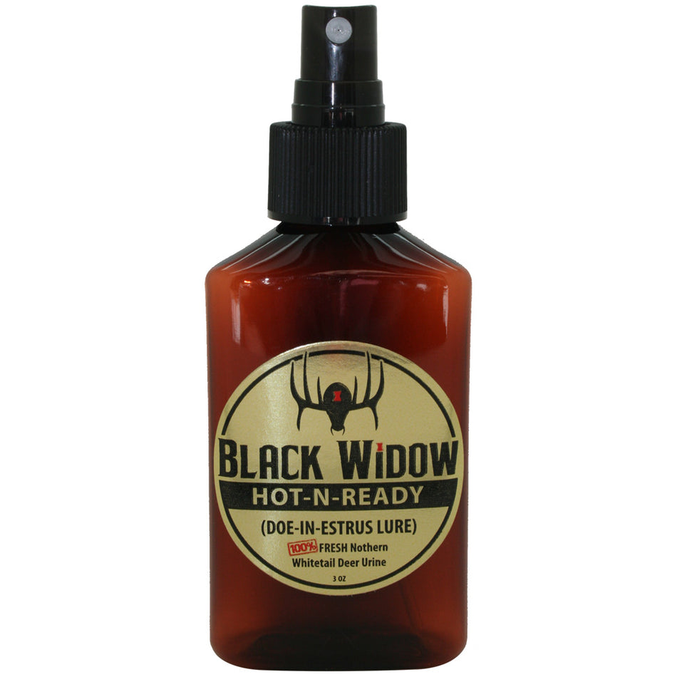 Black Widow Hot-N-Ready Deer Attractant Northern Estrus Scent 3 oz.