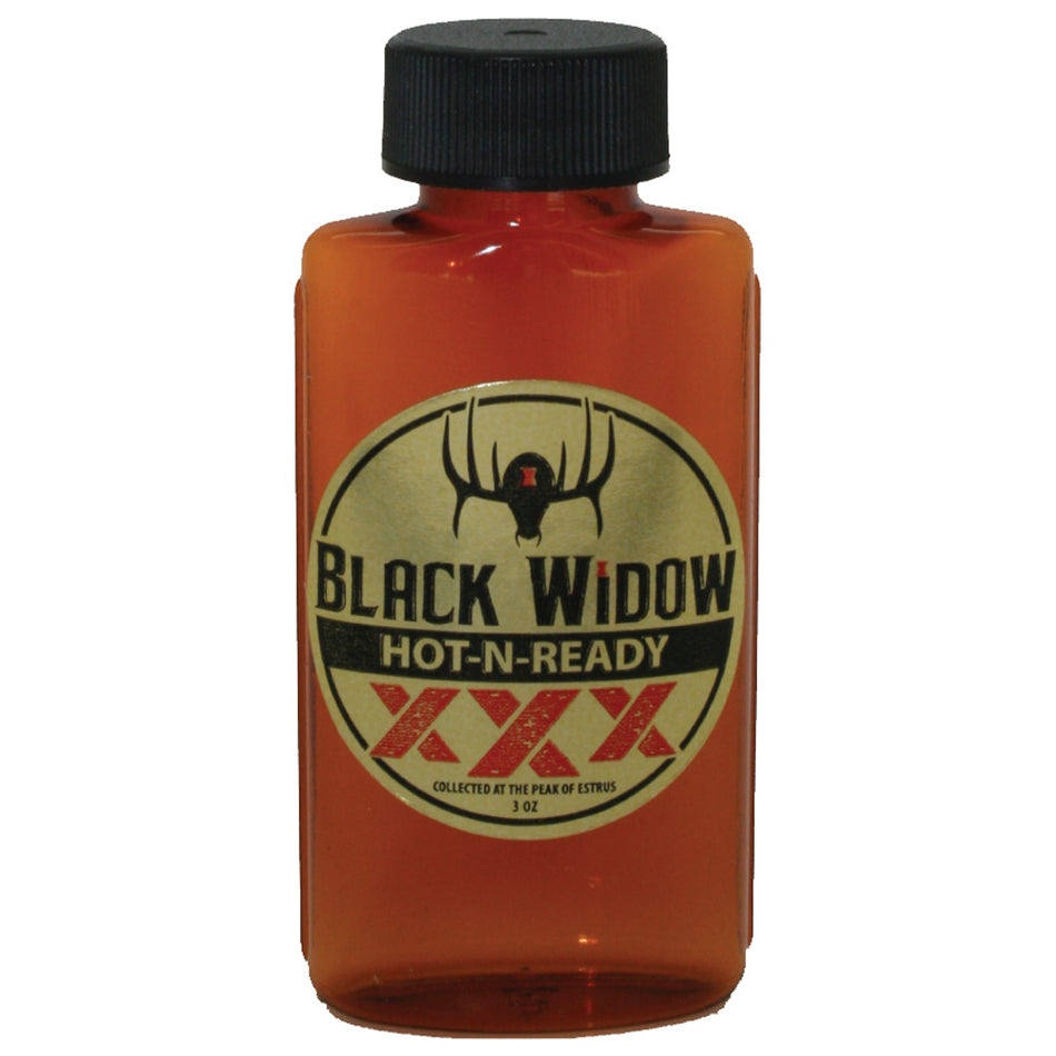 Black Widow Hot-N-Ready XXX Northern Doe Estrus Deer Scent 1.25 oz.