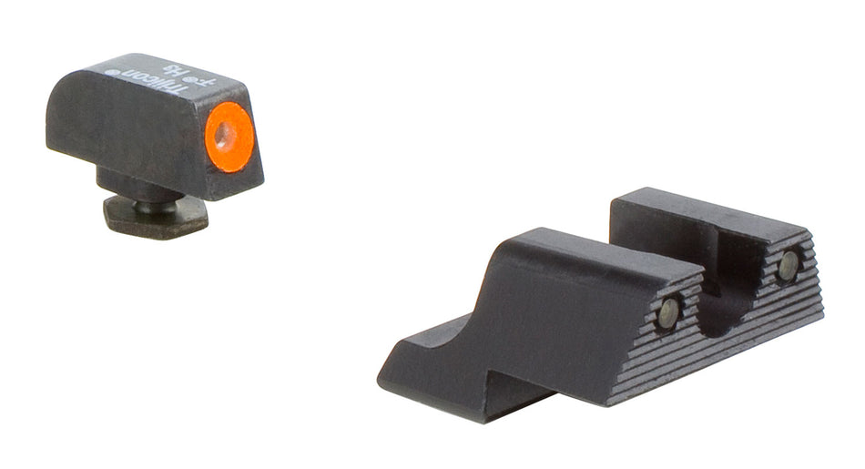Trijicon HD Night Sights Tritium Orange Front/Black Rear for Glock 42, 43, 43X & 48 Small Frame