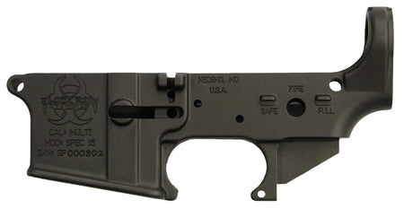 Black Rain Spec15 Forged AR-Platform Lower Receiver Multi-Caliber Black Anodized