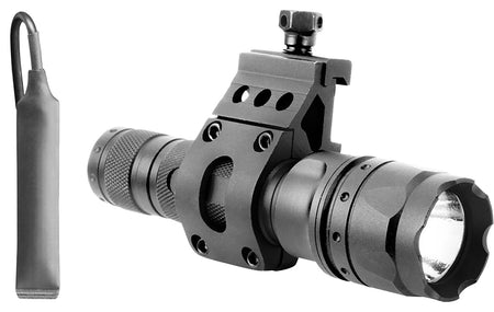 Aim Sports FHD500B 500-Lumen Flashlight Black Anodized White CREE LED Picatinny/Weaver Mount