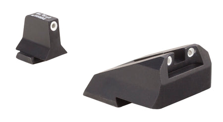 Trijicon Suppressor Height Tritium Night Sights White Outline Front & Rear for Smith & Wesson M&P Series