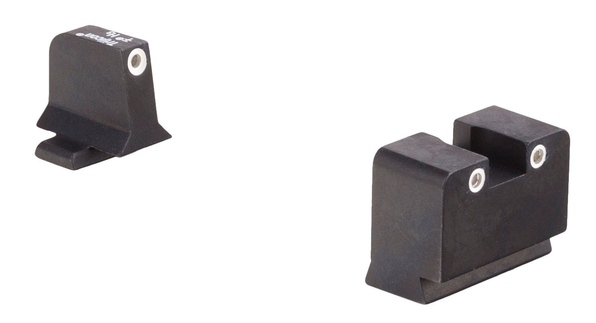 Trijicon Suppressor Height Tritium Night Sights White Outline Front & Rear for Springfield Armory XD Series