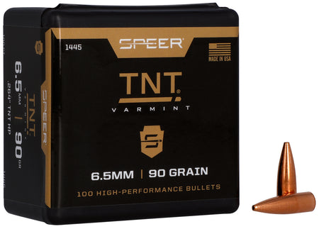 Speer 1445 TNT 6.5 Creedmoor 90 Grain Jacketed Hollow Point Bullets Box of 100