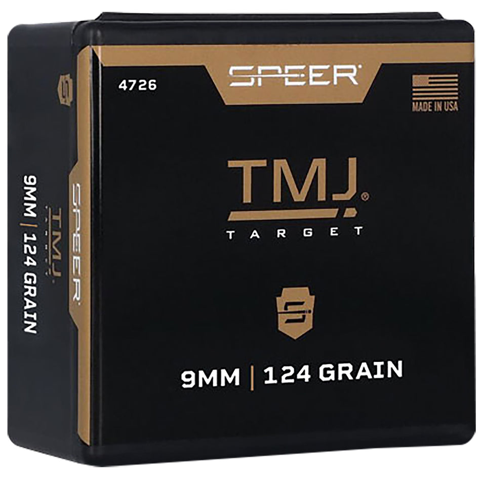 Speer 4726 9mm 124 Grain Total Metal Jacket Bullets Value Pack Box of 600