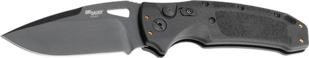Hogue K320A Nitron Auto Folder 3.5" Drop Point Polymer Black