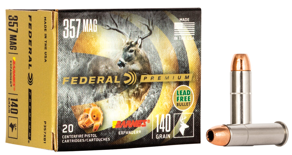 Federal .357 Magnum P357XB1 Premium Barnes Expander BRX 140 Grain