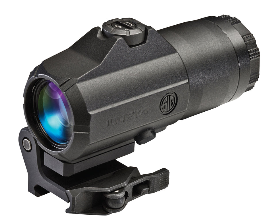 Sig Sauer Juliet4 Magnifier SOJ41001 Black 4x24mm with QR Flip-to-Side Mount