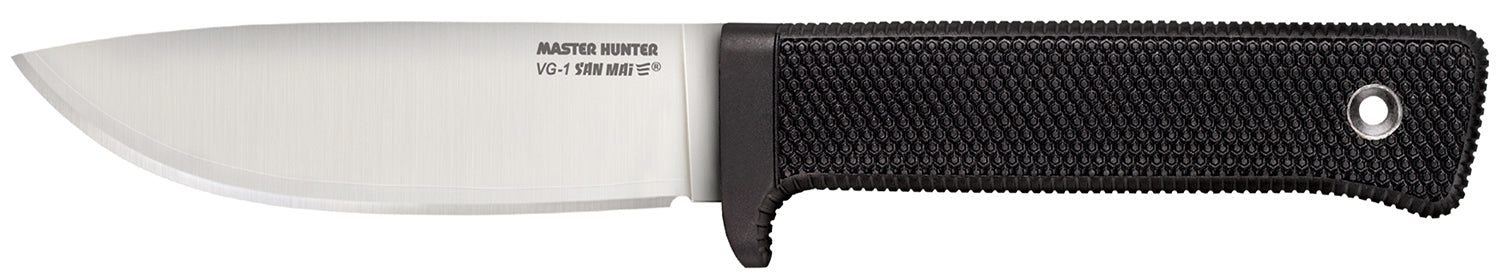 Cold Steel Master Hunter Fixed Blade 4.50" Drop Point VG-1 San Mai III Blade Black Kray-Ex Handle