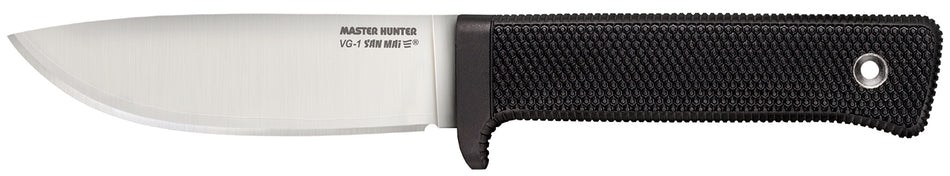 Cold Steel Master Hunter Fixed Blade 4.50" Drop Point VG-1 San Mai III Blade Black Kray-Ex Handle