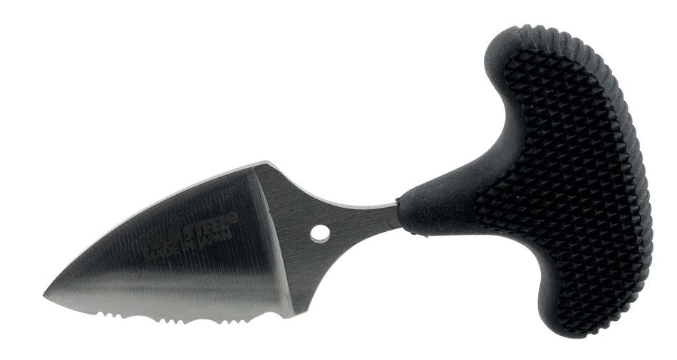 Cold Steel Mini Pal Fixed Blade 1" Serrated AUS-8A Blade Black Rubber Handle Secure-Ex Sheath