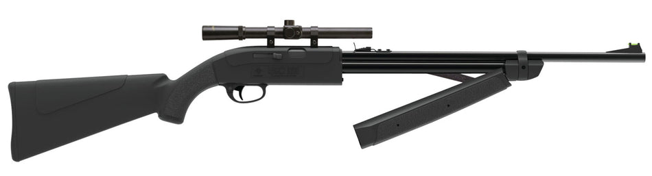 Crosman Legacy 1000 .177 Caliber Multi-Pump Air Rifle All-Weather Synthetic Stock 4x15 Scope