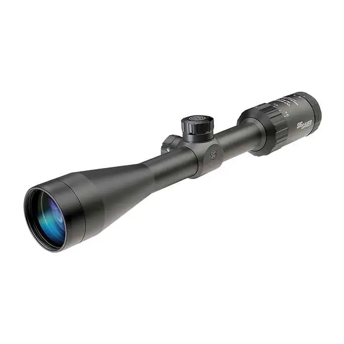 SIG Sauer Whiskey 3 3-9x 40mm Scope 1 Inch SFP Hellfire Quadplex Illum Reticle 0.25 MOA Black