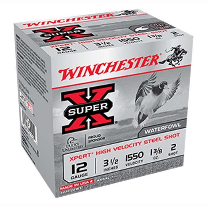Winchester 12 Gauge Shotgun Shells XPERT STEEL HIgh Velocity Value Pack #2 1-3/8 oz 3.5 in