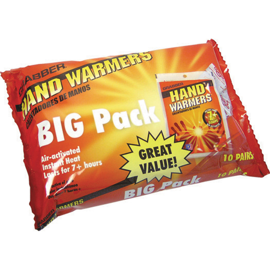 Grabber Hand Warmer Big Pack 10-Pair Set