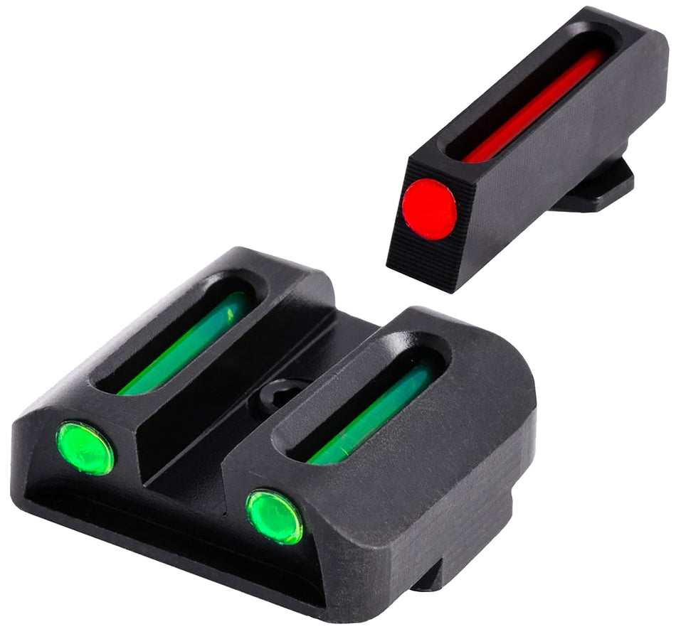 TruGlo TG131G2 Tri-Dot Fiber-Optic Replacement Sights Red Front Green Rear Glock 20 21 25 29