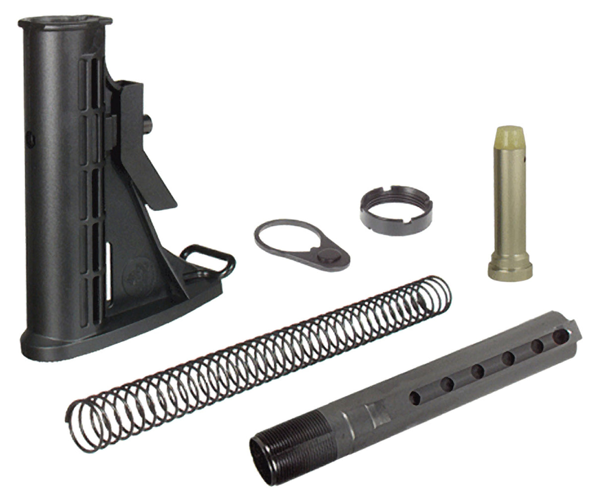 UTG Pro RBU6BM AR-15/M16 Mil-Spec 6-Position Stock Assembly Black Polymer