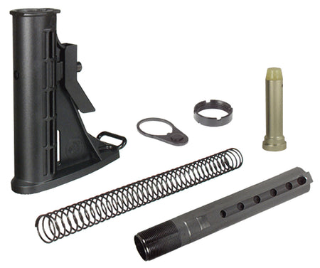 UTG Pro RBU6BM AR-15/M16 Mil-Spec 6-Position Stock Assembly Black Polymer