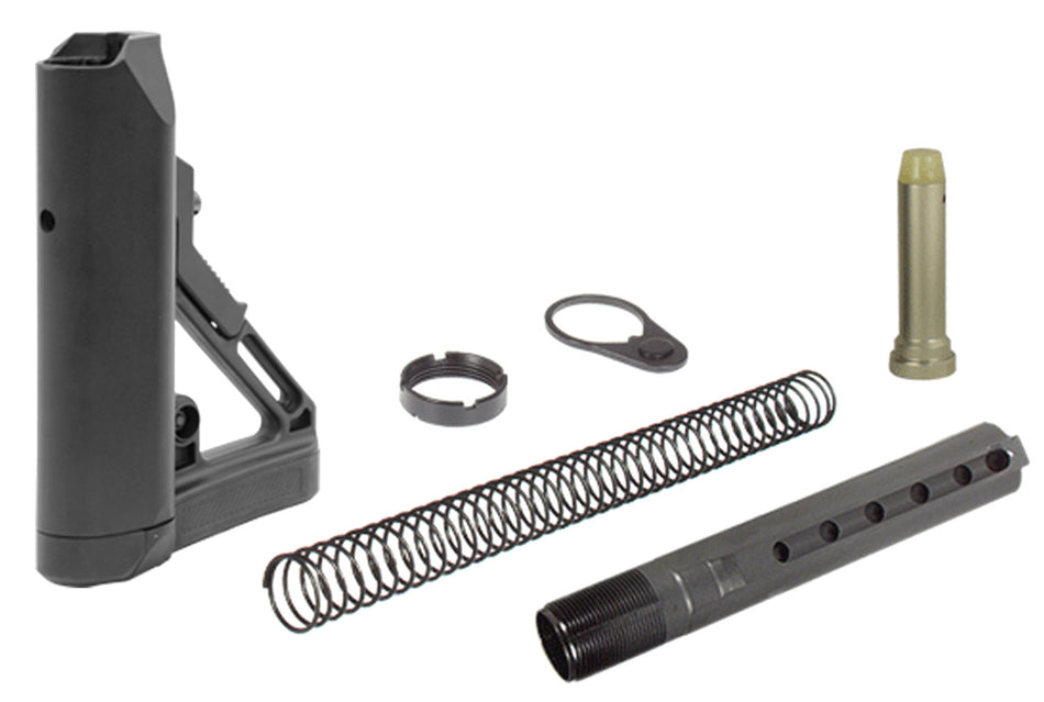UTG Pro RBUS1BM OPS Ready S1 6-Position Mil-Spec Stock Kit Black AR-15