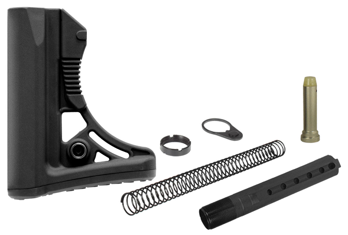 UTG Pro RBUS3BM OPS Ready S3 Subcompact 6-Position Mil-Spec Stock Kit Black AR-15
