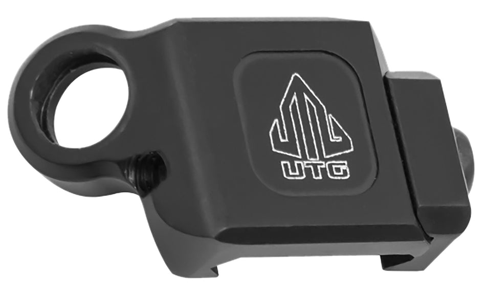 UTG TLSWPM01 Picatinny 45 Degree Offset QD Sling Swivel Adapter Black Aluminum