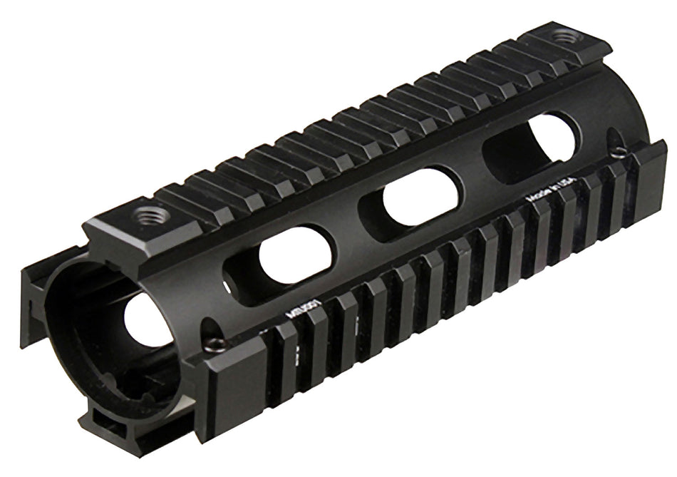 UTG Pro AR-15 Carbine Length Drop-In Quad Rail Handguard, Black Anodized Aluminum