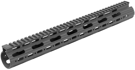UTG Pro MTU019SS AR-15 15" Slim Free-Float Handguard KeyMod Black Anodized