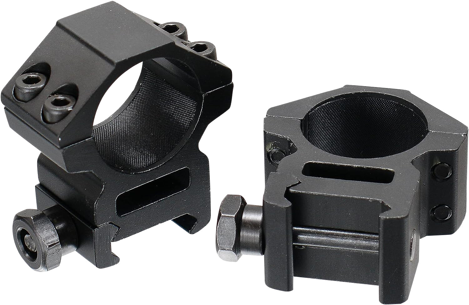 UTG RGWM25M4 1 Inch Medium Accushot Scope Rings Black Matte Anodized