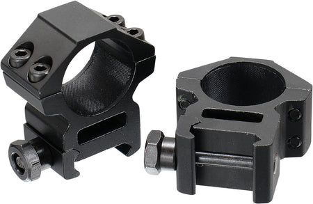 UTG RGWM25M4 1 Inch Medium Accushot Scope Rings Black Matte Anodized