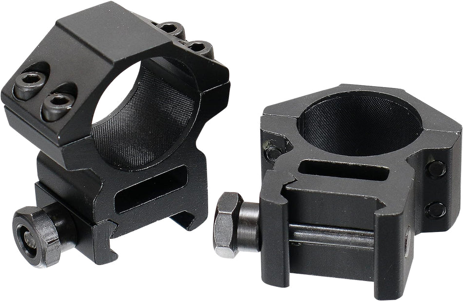 UTG RGWM25M4 1 Inch Medium Accushot Scope Rings Black Matte Anodized