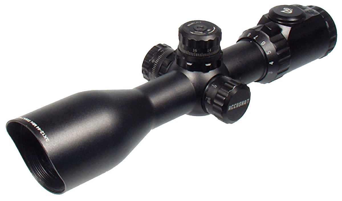 UTG SCP3-UM312AO Accushot Black 3-12x 44mm 30mm Tube Illuminated Mil-Dot Reticle Scope
