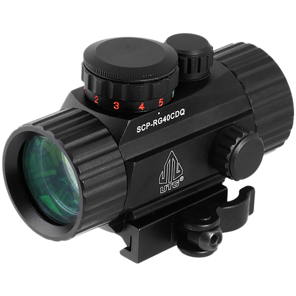 UTG ITA Circle Dot Sight Black Hardcoat Anodized 4 MOA Red/Green Dot 62 MOA Circle Reticle