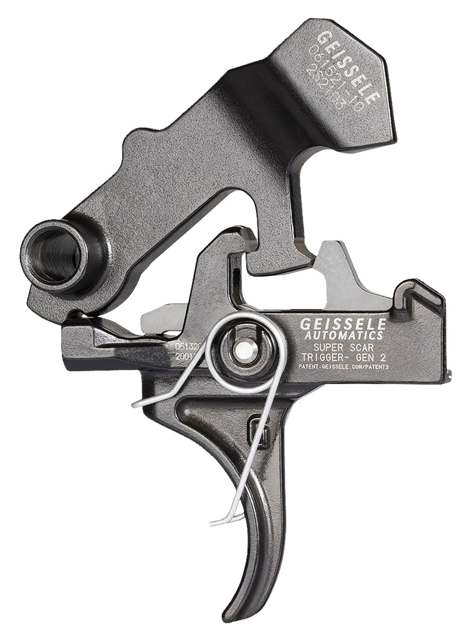 Geissele Super SCAR Curved Two-Stage Trigger Black Oxide Finish 3.20-4.60 lb Draw Weight FN SCAR